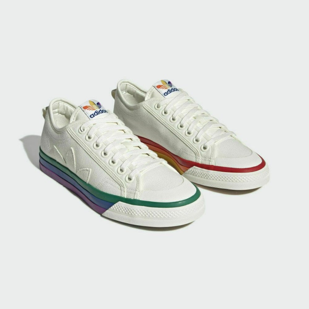 Adidas Originals Men's Multi Color Classic Nizza Pride Fashion Shoes EF2319